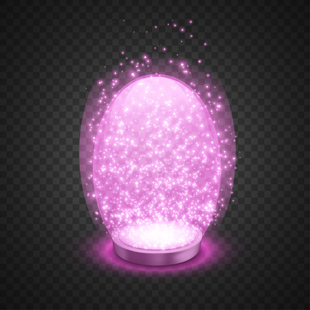 Magic snow globe. Illustration isolated on transparent background. Graphic concept for your design
のイラスト素材