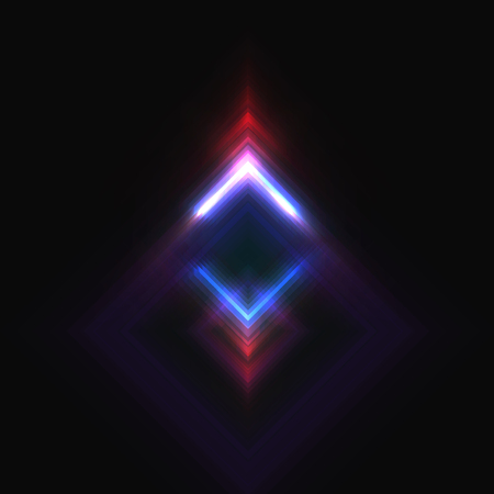 Futuristic abstract background, colorful elements with neon shapes. Graphic concept for your designの写真素材
