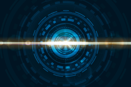 Technology image of Interface. Futuristic shapes for your concept design. Touch the futureのイラスト素材