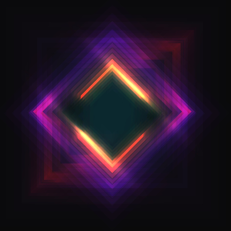 Futuristic abstract background, colorful elements with neon shapes. Graphic concept for your designのイラスト素材