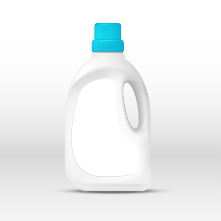 Laundry detergent plastic bottle. Illustration isolated on white background. Graphic concept for your designのイラスト素材