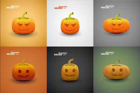 Halloween Pumpkin Illustration, Graphic Concept For Your Design.のイラスト素材