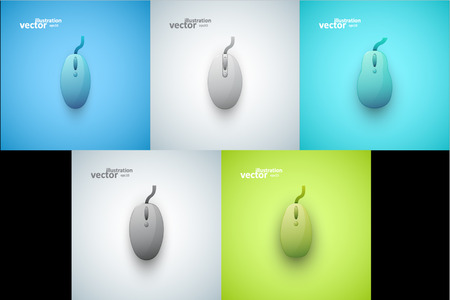 Computer Mouse Illustration, Graphic Concept For Your Design.のイラスト素材