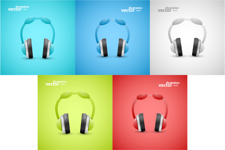 Headphones Illustration, Graphic Concept For Your Design.のイラスト素材