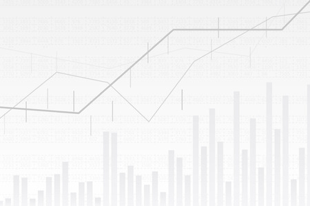 Abstract infographics visualization. Business chart graph with three lines of increase. Futuristic network or business analytics. Graphic concept for your designの写真素材