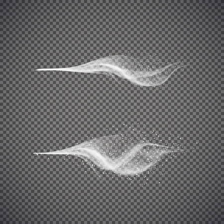 Water spray, white smoke on transparent background. Graphic concept for your designのイラスト素材