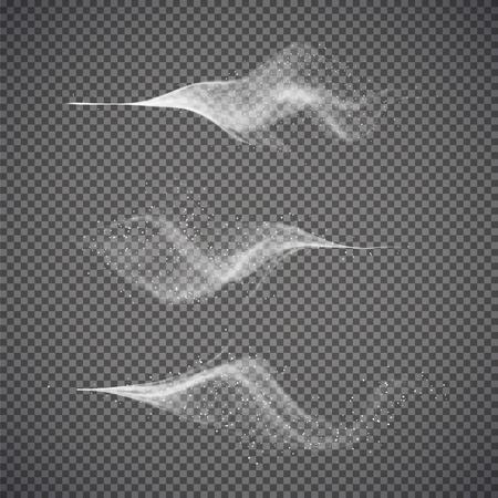 Water spray, white smoke on transparent background. Graphic concept for your designのイラスト素材