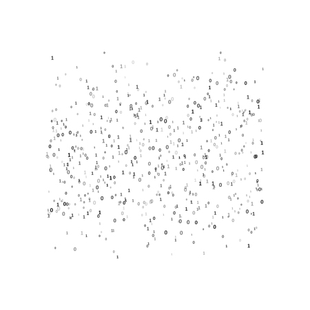 Artificial intelligence and machine learning. Abstract digital code visualization. Big data code representation. Stream of encoded data.のイラスト素材