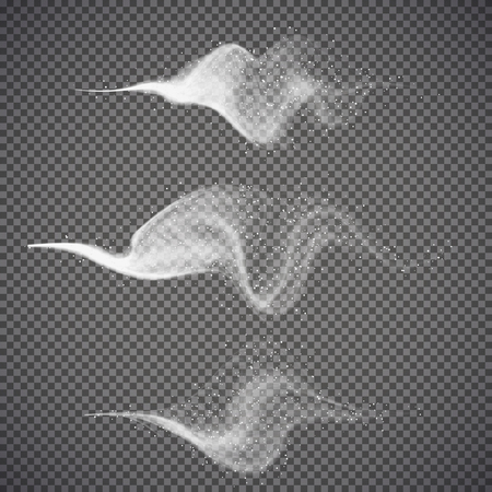 Water spray, white smoke on transparent background. Graphic concept for your designのイラスト素材