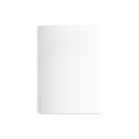 Closed vertical magazine, brochure or notebook template. Illustration isolated on background. Graphic concept for your designのイラスト素材
