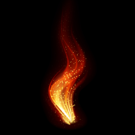 Abstract fire flames on black background. Graphic concept for your designのイラスト素材