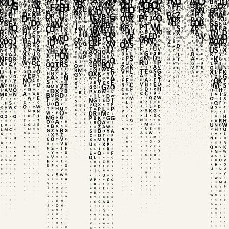 The pattern composed from letters. Illustration for education writing design. Graphic concept for your designのイラスト素材