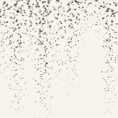 The pattern composed from letters. Illustration for education writing design. Graphic concept for your designのイラスト素材