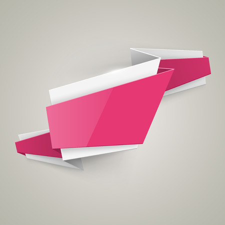Abstract origami speech bubble for message sign. Graphic concept for your design.のイラスト素材