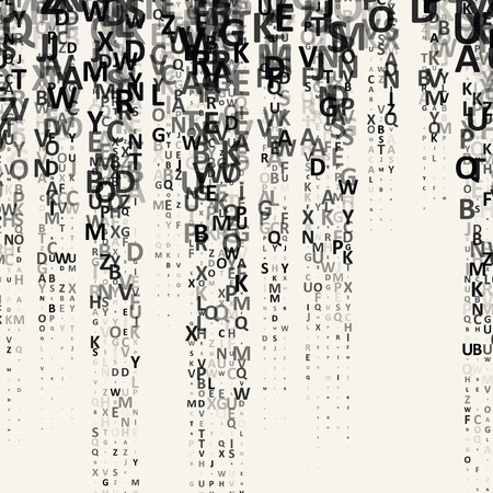 The pattern composed from letters. Illustration for education writing design. Graphic concept for your designのイラスト素材
