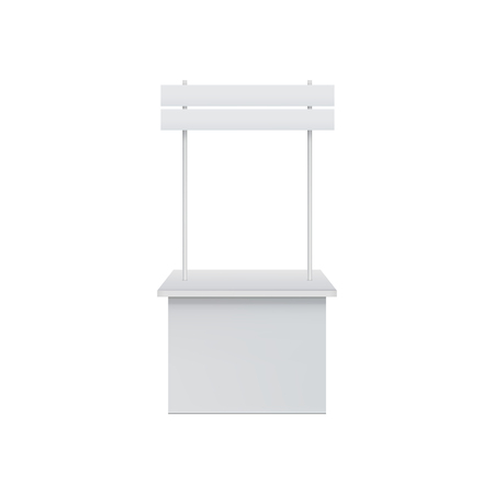 Retail Trade Stand. Illustration isolated on white background. Graphic concept for your designのイラスト素材