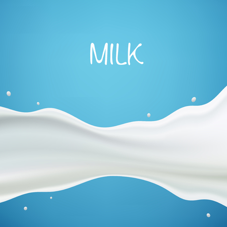 Milk or yogurt splash wave. Illustration can be used as background. Graphic concept for your designのイラスト素材