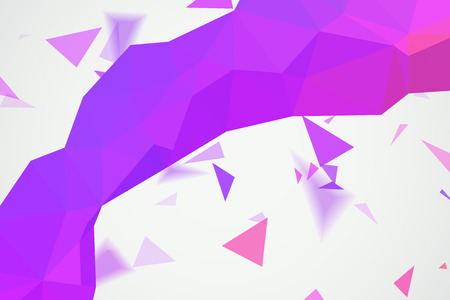 Crystal colorful shapes. Abstract polygonal space. The concept illustration for your designのイラスト素材