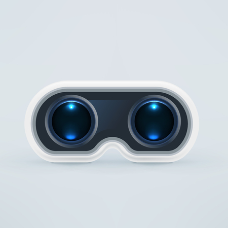 Virtual reality glasses illustration. Illustration isolated on background. Graphic concept for your design.のイラスト素材