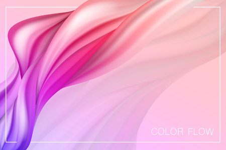 Abstract colorful flow poster. Wave liquid shape background. Graphic concept for your design projectのイラスト素材