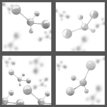 Abstract molecules design. Molecular structure. Graphic illustration for your designのイラスト素材