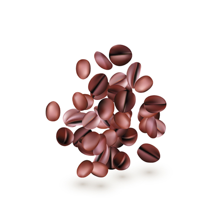Coffee beans collection. Illustration isolated on white background. Graphic concept for your design.のイラスト素材