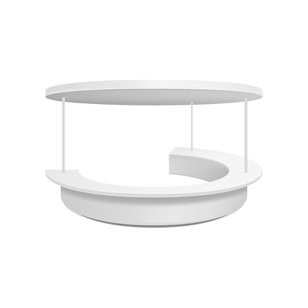 Empty retail stand. Illustration isolated on white background. Graphic concept for your designの写真素材