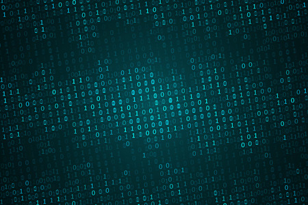 Binary computer code background, abstract cyberspace with digital code. Graphic concept for your designのイラスト素材