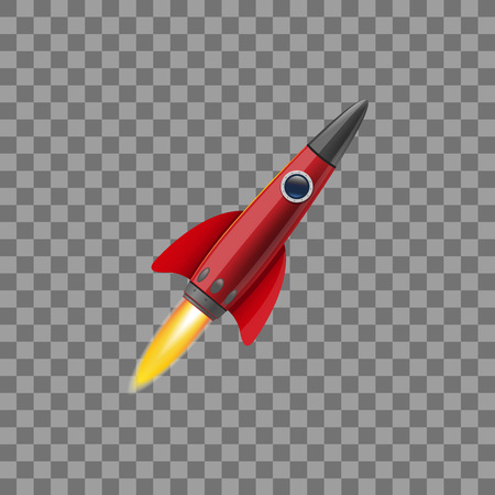 Space rocket concept. Illustrations isolated on transparent background. Creative idea for your designのイラスト素材