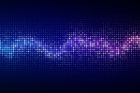 Abstract cyber space environment background. Digital particles grid virtual reality. Graphic concept for your designのイラスト素材