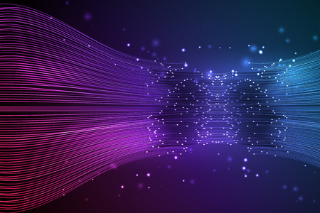 Data connection speed line. Futuristic network representation. Graphic concept for your designのイラスト素材
