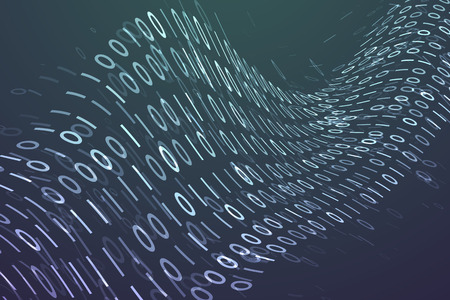 Digital code background, abstract wave illustration. Graphic concept for your designのイラスト素材
