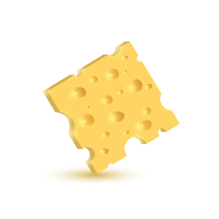 The cheese. Illustration isolated on white background. Graphic concept for your designの写真素材