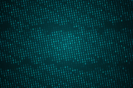 Binary computer code background, abstract cyberspace with digital code. Graphic concept for your designのイラスト素材