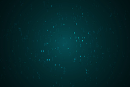 Binary computer code background, abstract cyberspace with digital code. Graphic concept for your designのイラスト素材