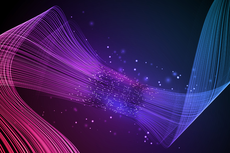 Data connection speed line. Futuristic network representation. Graphic concept for your designのイラスト素材
