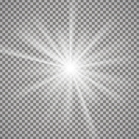Light effect on transparent background. Graphic concept for your designの写真素材