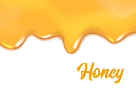 Dripping honey background. Graphic concept for your designのイラスト素材