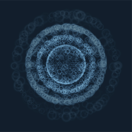 Glowing lights effect. Illustration isolated on dark background. Graphic concept for your designのイラスト素材