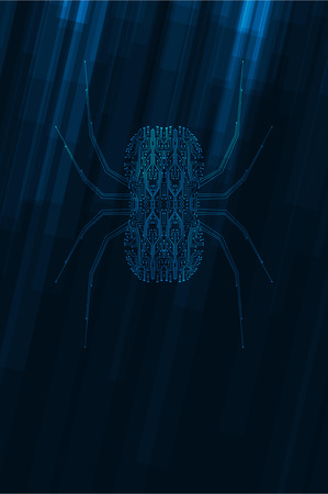 Abstract spider illustration. Graphic concept for your designのイラスト素材