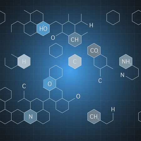 Abstract images of molecular structures. Science concept for your designのイラスト素材