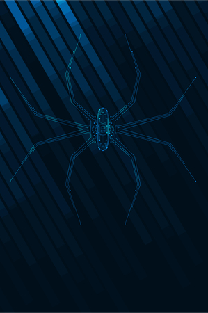 Abstract spider illustration. Graphic concept for your designのイラスト素材