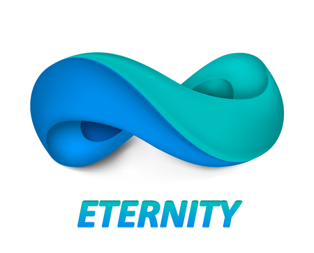 Infinity symbol. Illustration isolated on background. Graphic concept for your designの写真素材