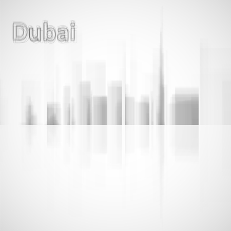 Dubai skyline illustration. Graphic concept for your designの写真素材