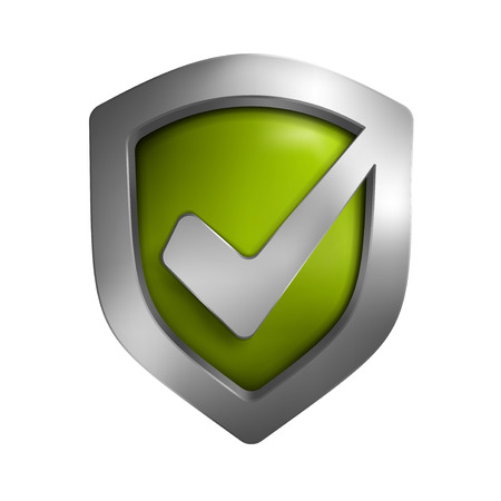 Security shield symbol. Illustration isolated on background. Graphic concept for your designの写真素材