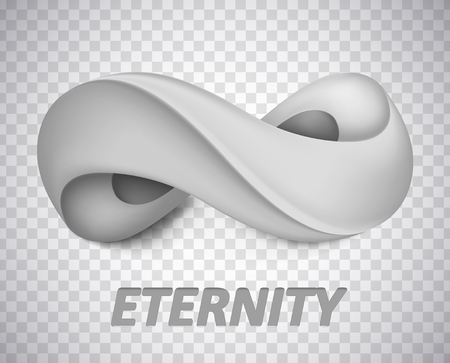 Infinity symbol. Illustration isolated on background. Graphic concept for your designの写真素材