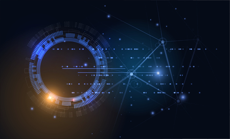 Abstract futuristic background. Graphic concept for business solution ideas.のイラスト素材