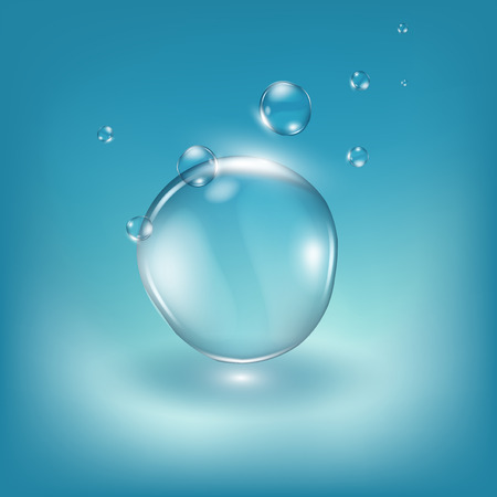 Water drops realistic illustration. Graphic concept for your designの写真素材
