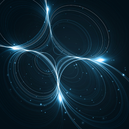 Abstract space futuristic illustration, creative dynamic element.の写真素材