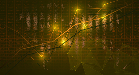 Abstract infographics visualization. Big data code representation. Futuristic network or business analytics. Graphic concept for your designのイラスト素材